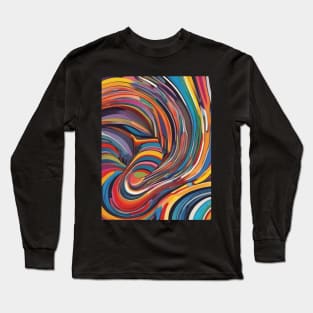 Multicolor digital art: an explosion of creativity. Long Sleeve T-Shirt